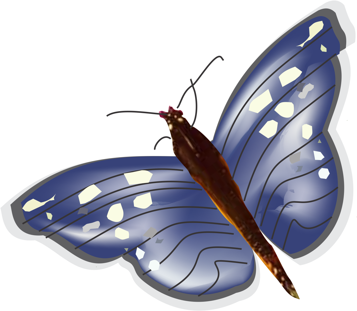 Mariposa 9 (1426x1242), Png Download