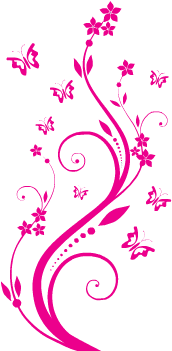 Flor De Mariposas - Painting Wall Flowers Butterflies (350x350), Png Download