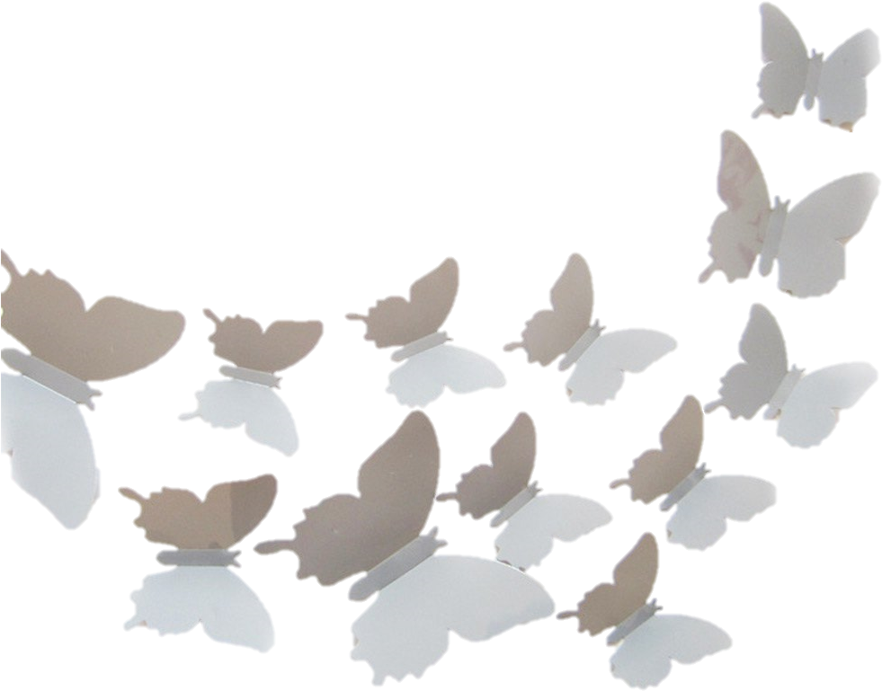 Mariposa - Butterfly Wall Sticker Ideas (1000x1000), Png Download