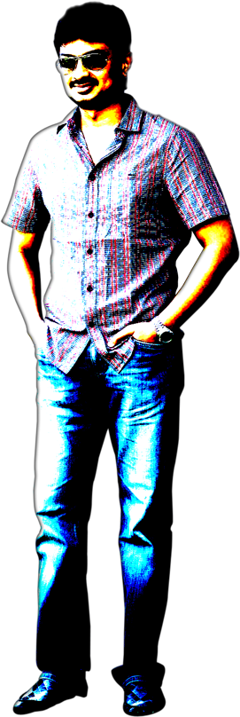 Udhay - Standing (271x808), Png Download