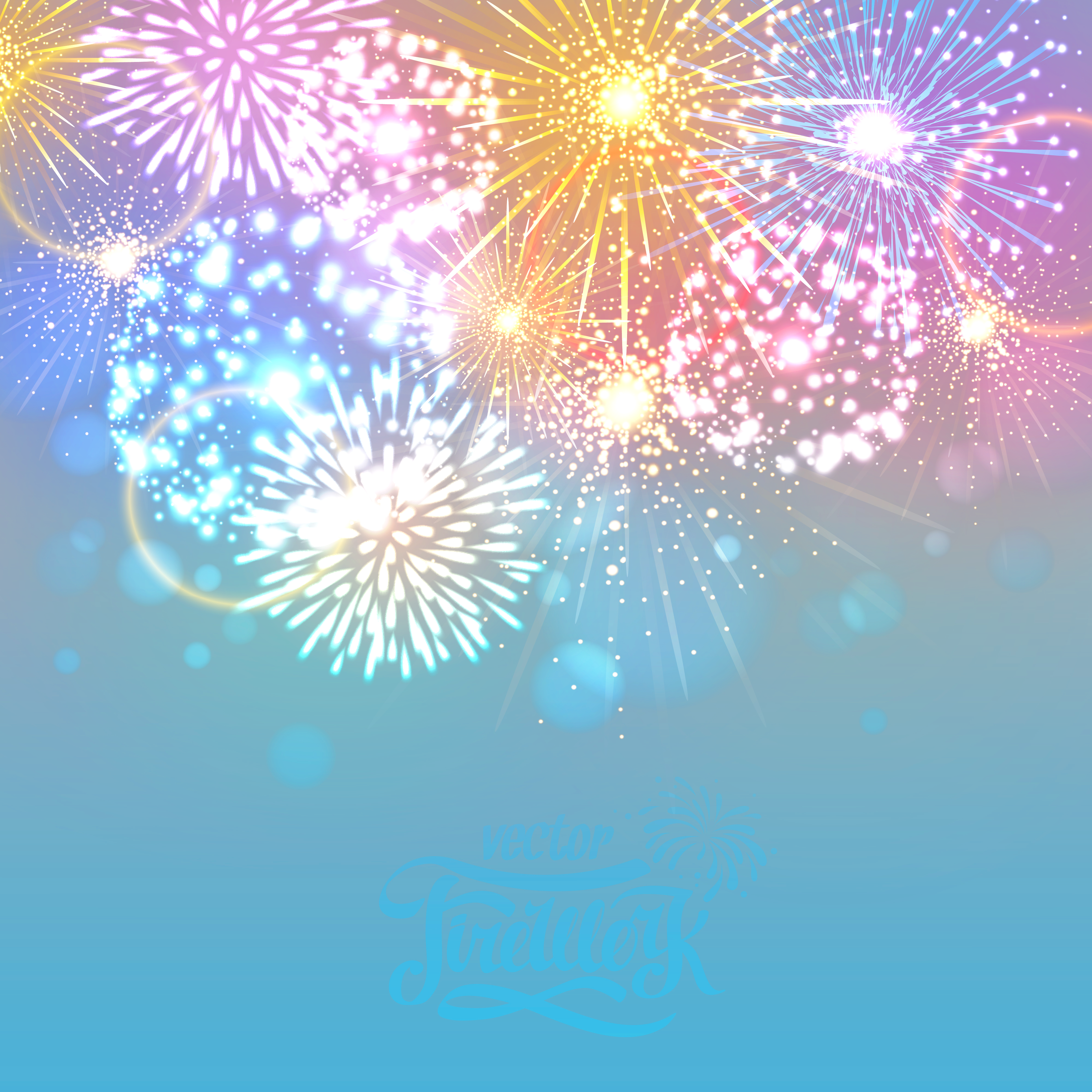 Fireworks Stock Photography Stock Illustration - Bright Fireworks (4000x4000), Png Download