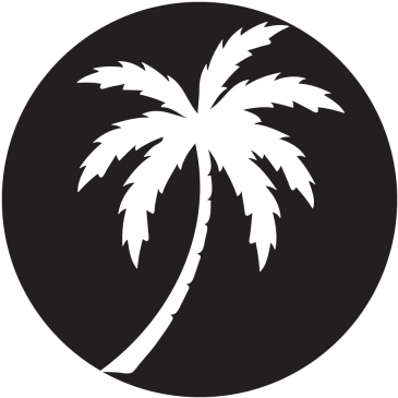 Palm Silhouette Projected Image - Palm Tree Transparent Silhouette (400x400), Png Download