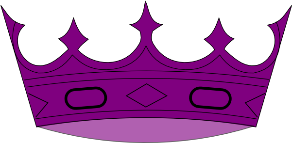 Crown Clip Logo Jpg Royalty Free - Purple Crowns Clipart (600x308), Png Download