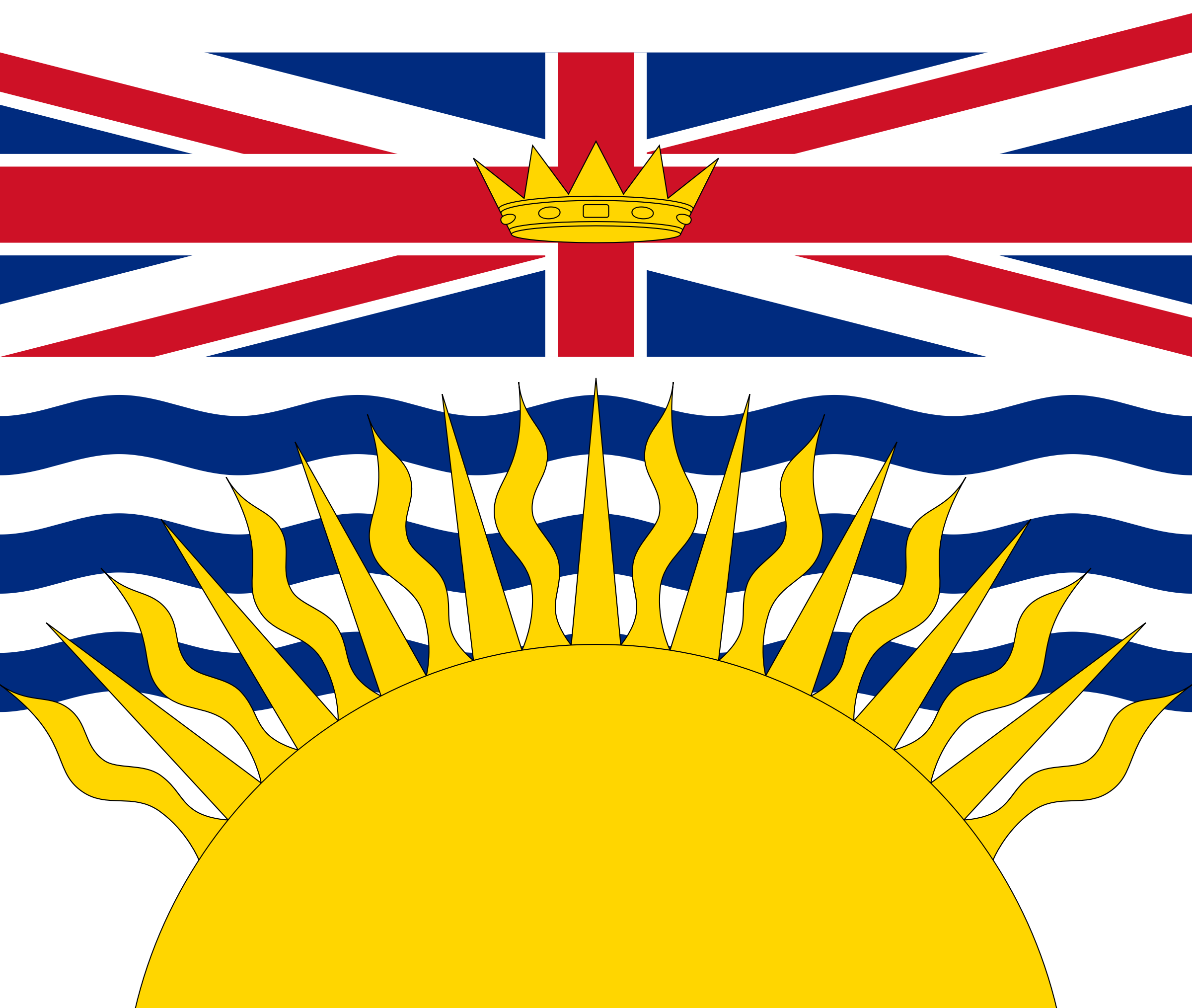 This Free Icons Png Design Of Flag Of British Columbia (2400x2029), Png Download