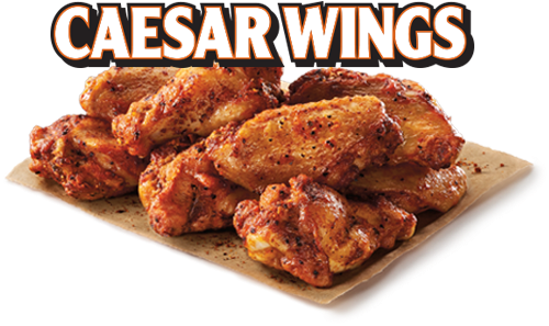Little Caesars Wings (600x340), Png Download