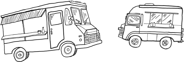 Food-truck - Truck (650x218), Png Download