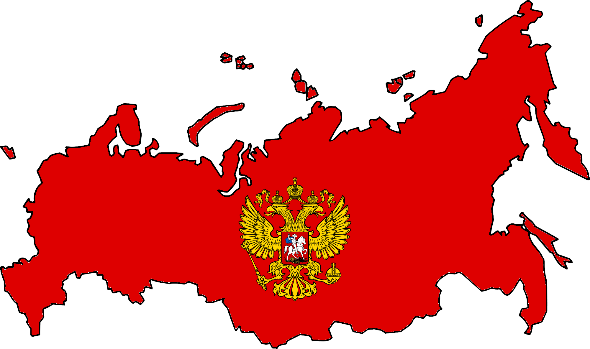 This Man Was One Of The Most Powerful And Murderous - Russian Sfsr Flag Map (2000x1184), Png Download