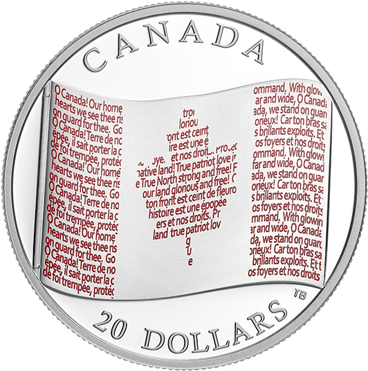 Pure Silver Coloured Coin - Happy Canada Day 2018 (570x570), Png Download