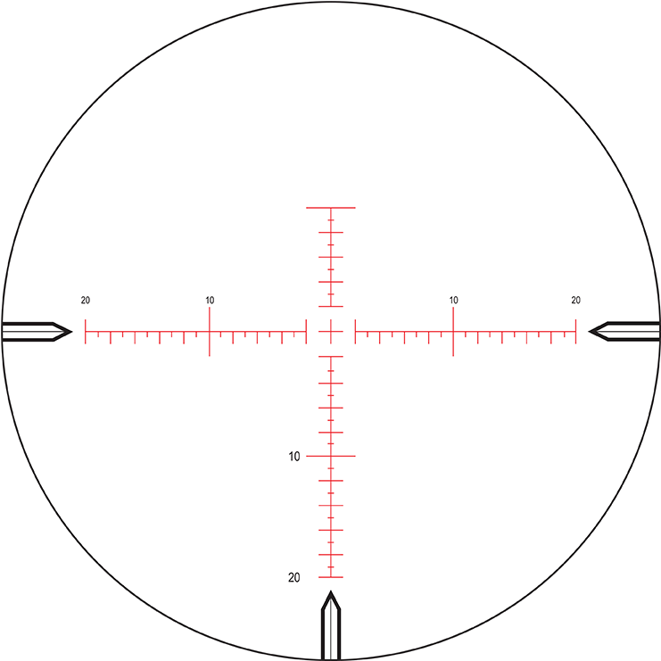 Zoom - Nightforce Atacr 5 25x56 F1 Reticle (750x748), Png Download