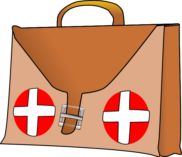 Bandaid Clipart Medicine Kit - First Aid Kit Animated (600x519), Png Download