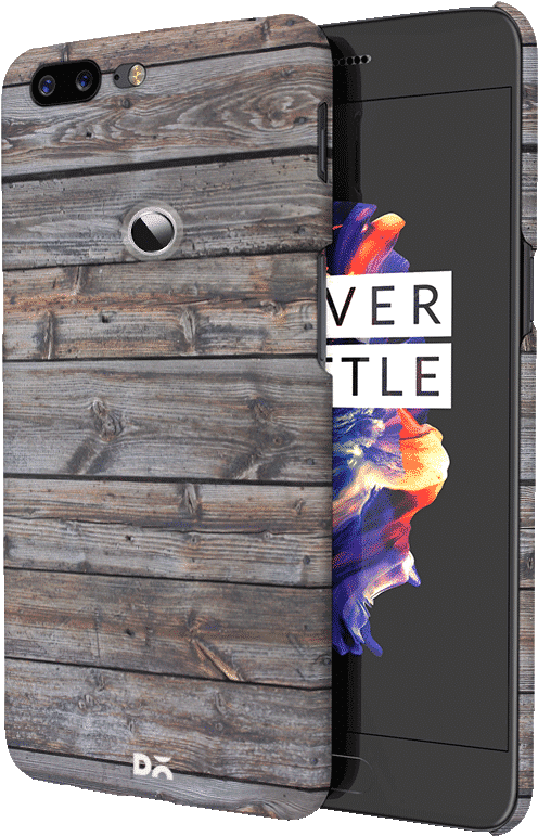 Dailyobjects Wooden Planks Case Cover For Oneplus 5t - Oneplus 5 Slim Case, Orzly Slim-stand Protective [anti-scratch] (900x900), Png Download