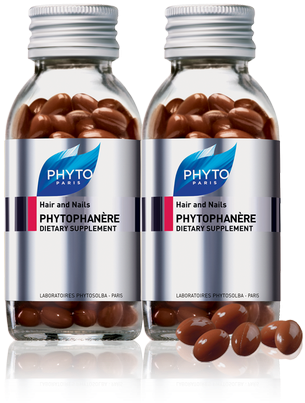 Phytophanere Dietary Supplement Duo 4 Month Supply - Phyto Phytophanere Dietary Supplement For Hair Nails (568x568), Png Download