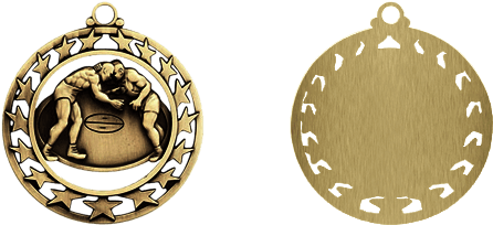 Wrestling General Medal Quantity(20) (531x452), Png Download