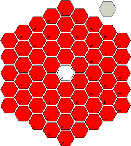 Example Hexagonal Grid - Beehive Vector (485x538), Png Download