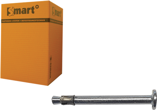 Smart Nail Anchor Flat Head Ø6x5x39 Zp - Zinc (600x600), Png Download