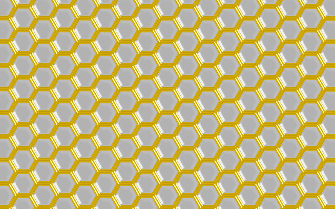 Transparent Gold And Grey Hex Overlay (1131x707), Png Download