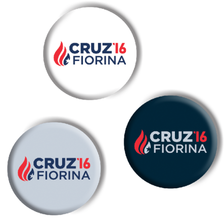 Cruz Fiorina Buttons - Cruz Fiorina Button (570x570), Png Download