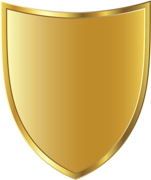 Golden Badge Template Png Image - Escudo Oro Png (504x600), Png Download