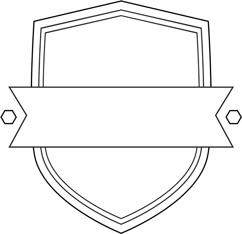 Shield Outline Rubber Stamp - Fc Chernomorets Novorossiysk (800x800), Png Download