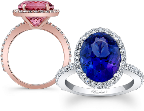 Fine Jewelry - Amethyst Engagement Ring Diamonds (600x400), Png Download