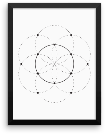 Seed Of Life With Triangle (600x600), Png Download