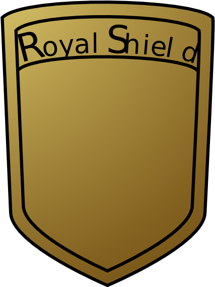 Shield Clip Art At Clker - Cartoon Shield (588x598), Png Download