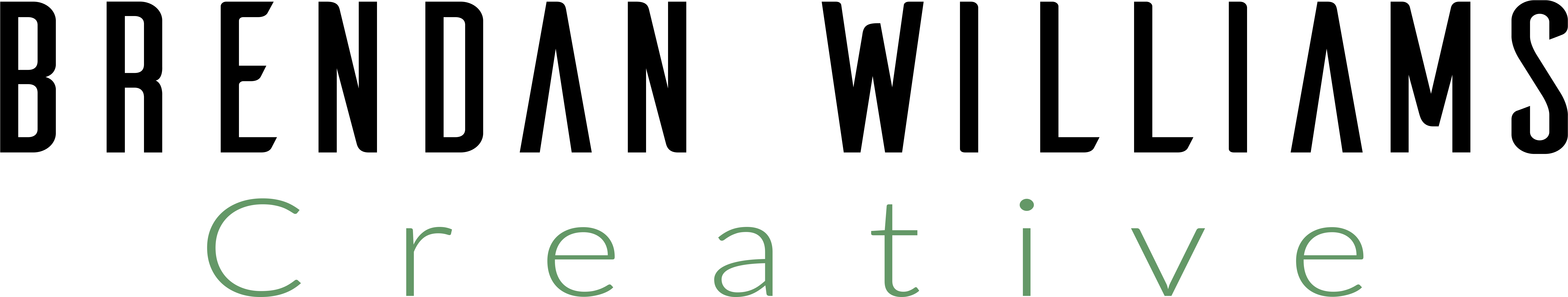 Brendan Williams Creative - Calligraphy (7170x3058), Png Download