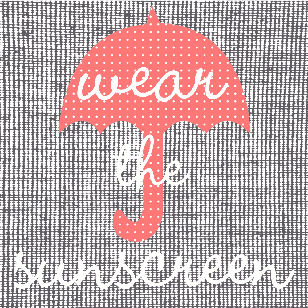 Burlap Style Wear The Sunscreen Sun Beach T-shirt By - Stitch (1000x1000), Png Download