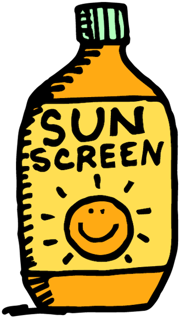 Clipart Transparent Stock Skin Cancer - Sunscreen Clipart (400x648), Png Download
