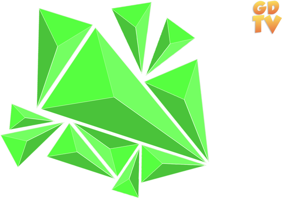 Geometric Shape Png High-quality Image - Green Geometric Shapes Png (1024x576), Png Download