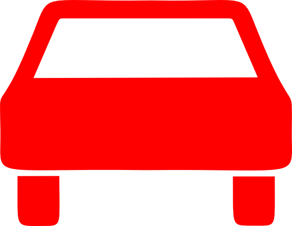 Red Car Clip Art - Red Car Silhouette Png (600x464), Png Download