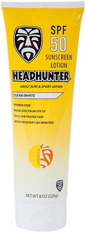 Headhunter Sunscreen Clear Spf-50, 8 Oz Paraben Free - Headhunter Surf Clear Spf 30 8oz Sunscreen Quick-dry (500x500), Png Download