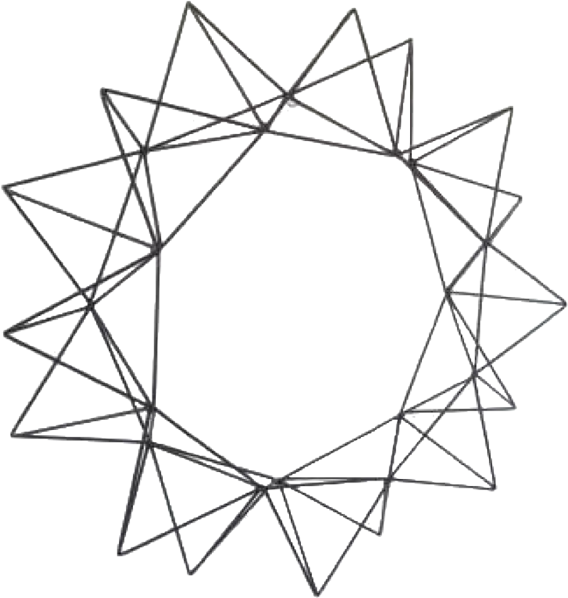Geometric Wreath Ii - Geometric Wreath Png (900x900), Png Download