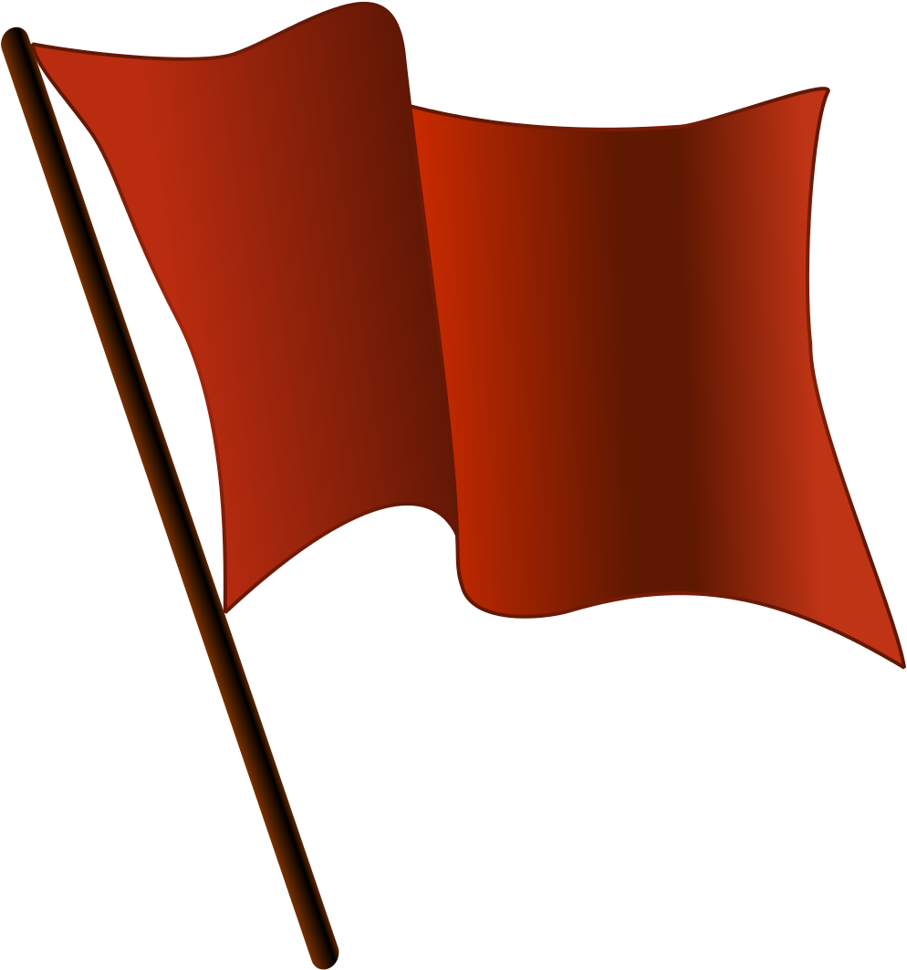 Red Flag Waving - Red Flag (951x1024), Png Download
