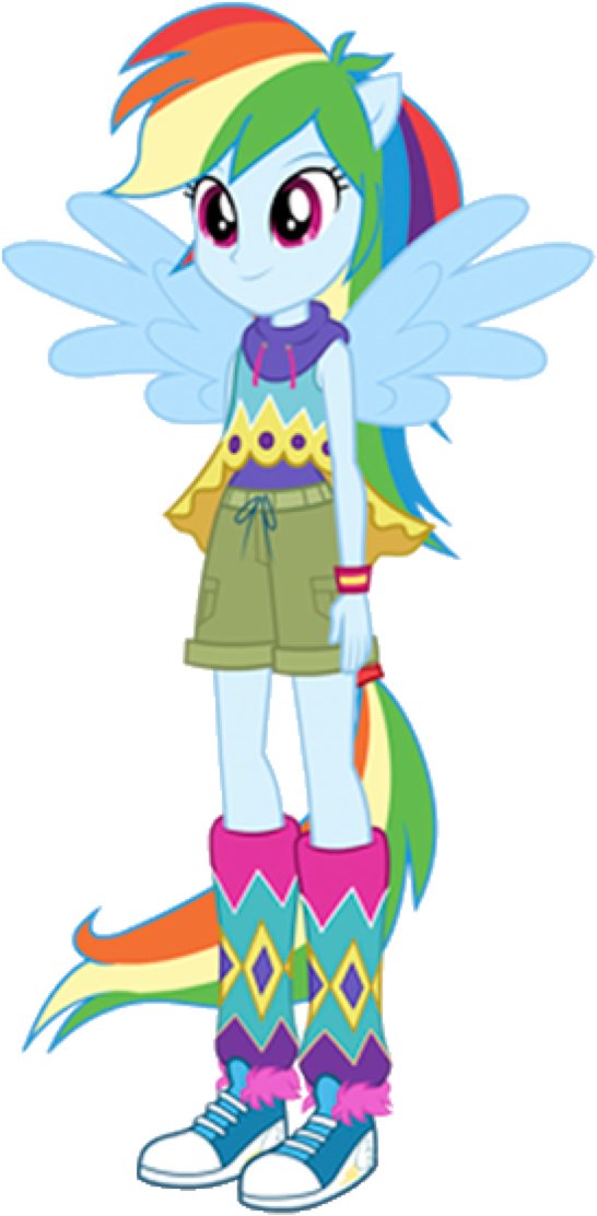 Geometric Rainbow Dash - My Little Pony: Friendship Is Magic (561x1125), Png Download