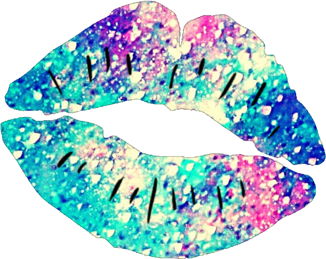 Ftestickers Lips Stickers Glitter Sparkle - Lip (1024x1024), Png Download