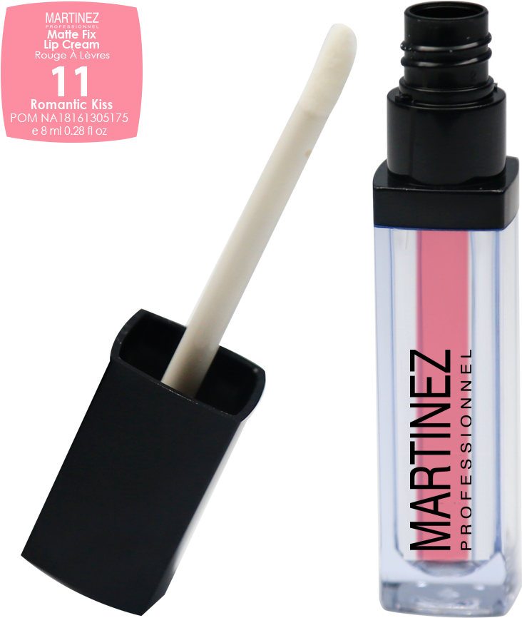 Martinez Artist Glam Matte Fix Lipstick Romantic Kiss - Martinez Lipstick (1000x1000), Png Download