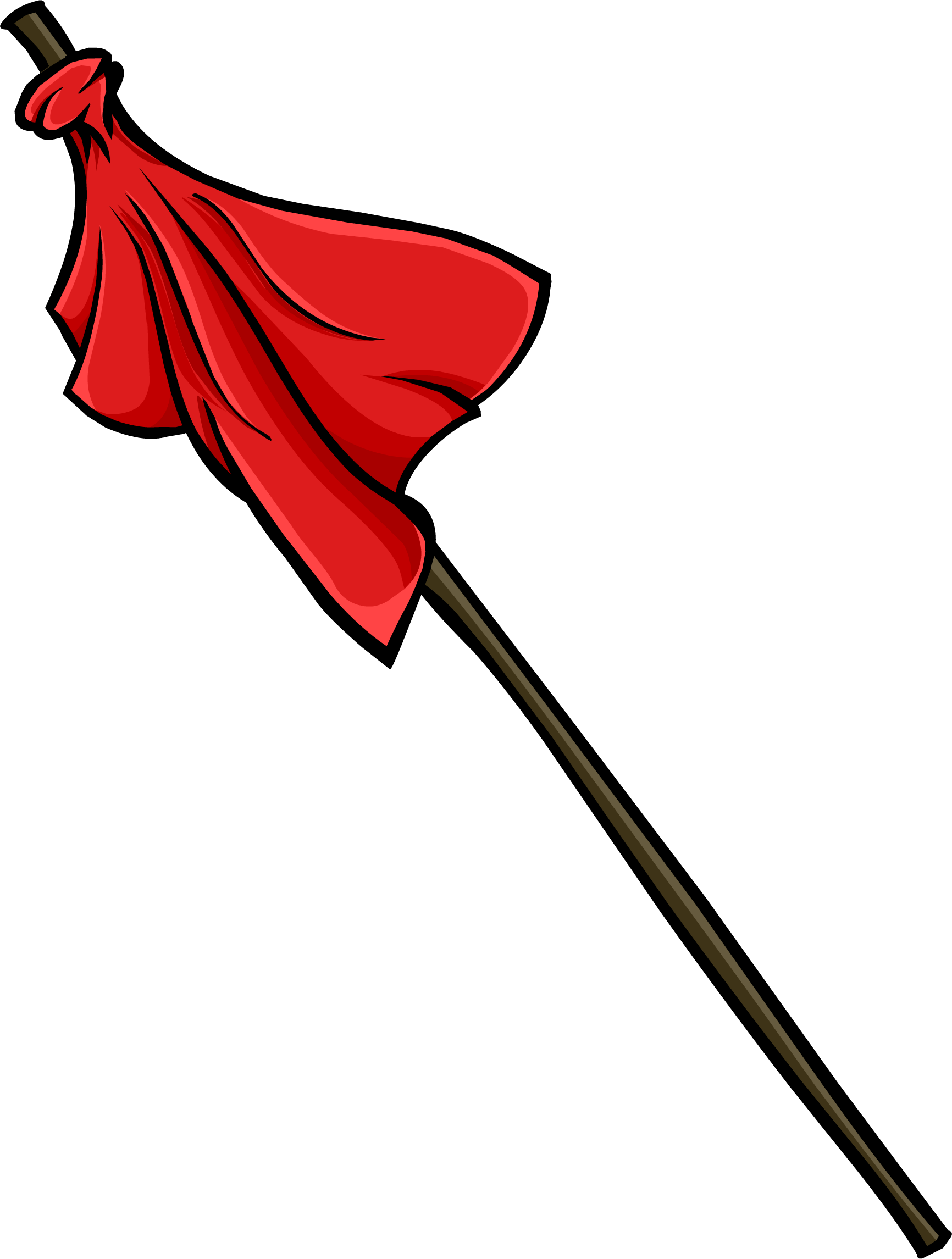 Red Flag - Mountain Expedition Club Penguin (1732x2291), Png Download