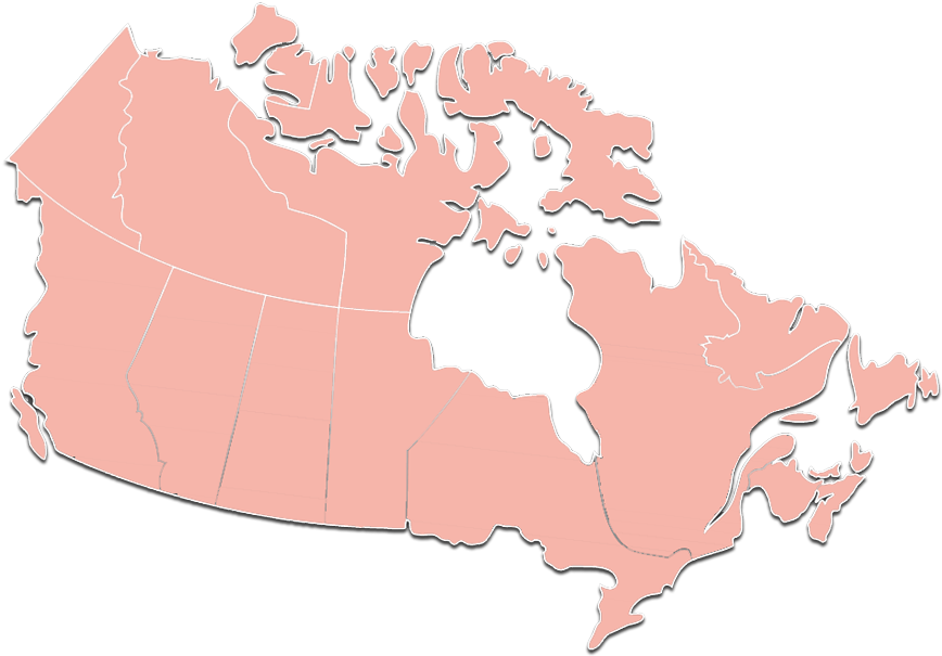 Canada - Queen Charlotte Islands On Map Of Canada (896x628), Png Download