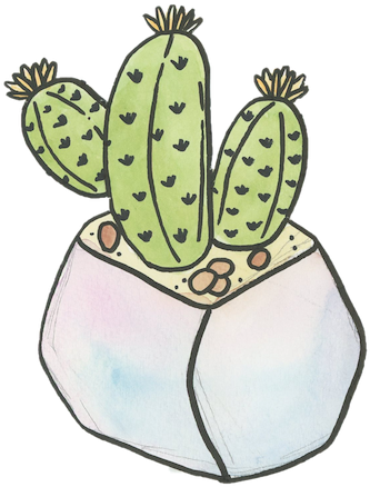 Watercolor - Barbary Fig (640x880), Png Download