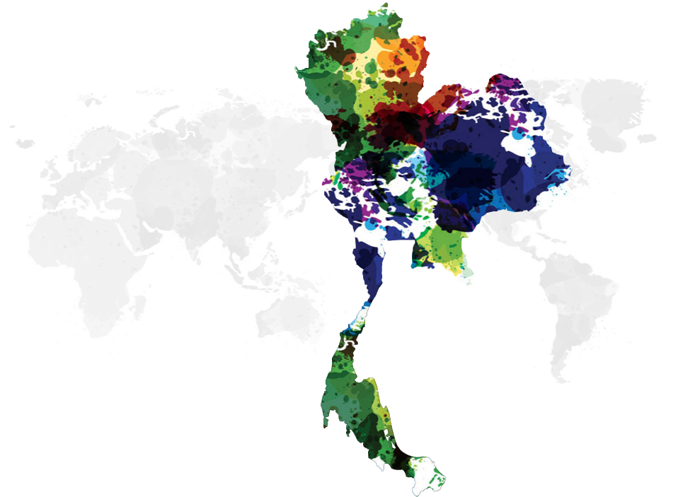 Thailand - World Map (980x725), Png Download