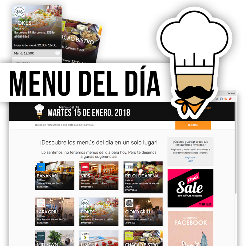 Menús Del Día - Andrew Young John Edwards (800x800), Png Download