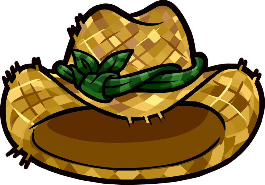 Cowboy Hat Clipart Club Penguin - Farmers Hat Clipart Png (858x600), Png Download