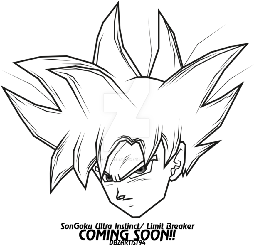 Easy To Draw Ultra Instinct Goku (894x894), Png Download