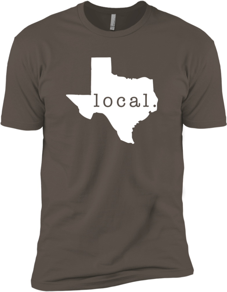 Texas Local Premium T Shirt For Tx State Pride With - Shirt (1024x1024), Png Download
