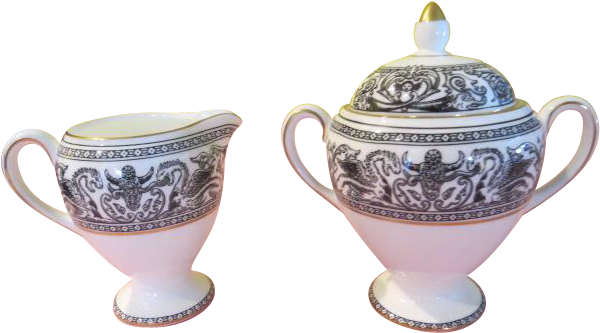 Wedgwood Florentine Black Dragon Outline W4312 Globe - Ceramic (599x599), Png Download