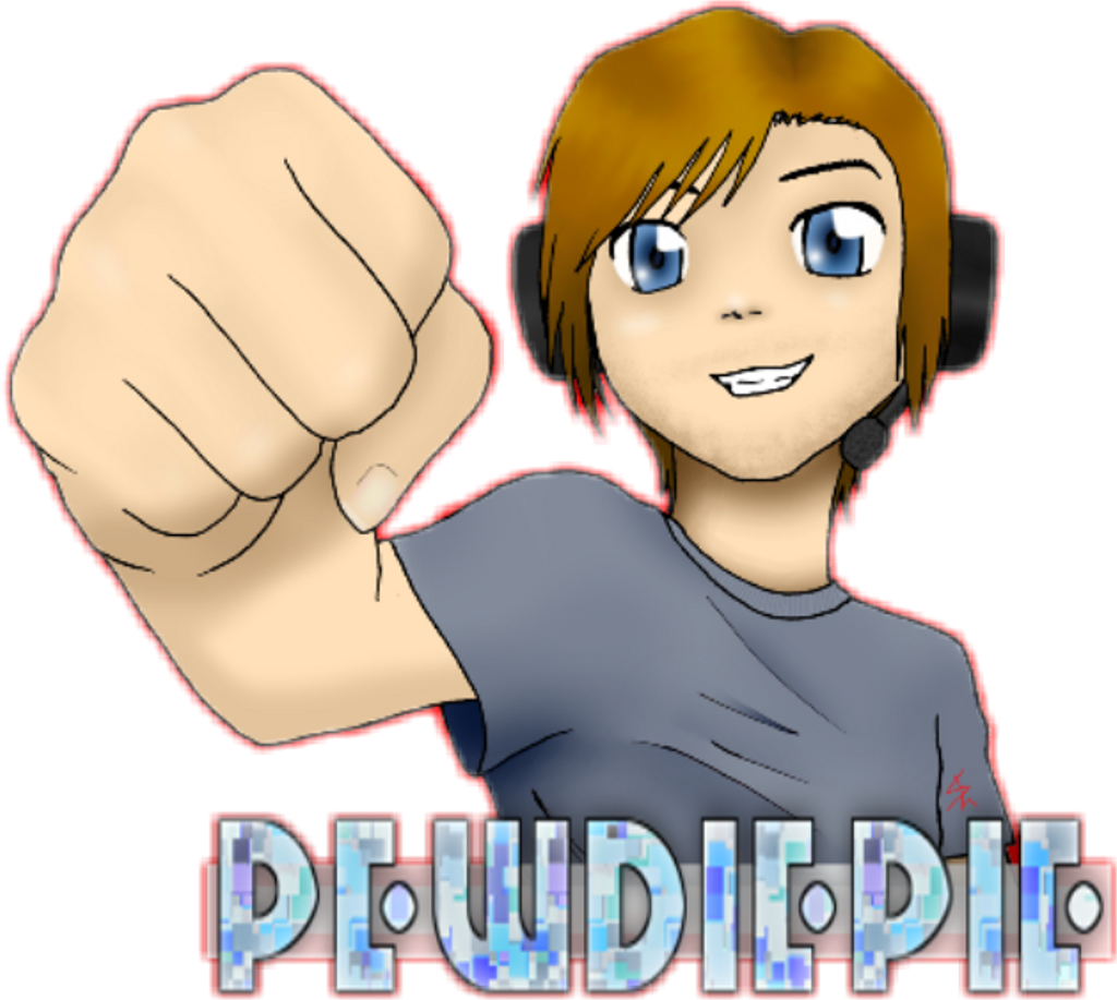 Pewdiepie Sticker - Cartoon (1024x917), Png Download
