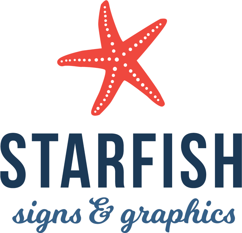 Signs And Graphics Custom Signage For Your - Starfish Logo (1000x951), Png Download