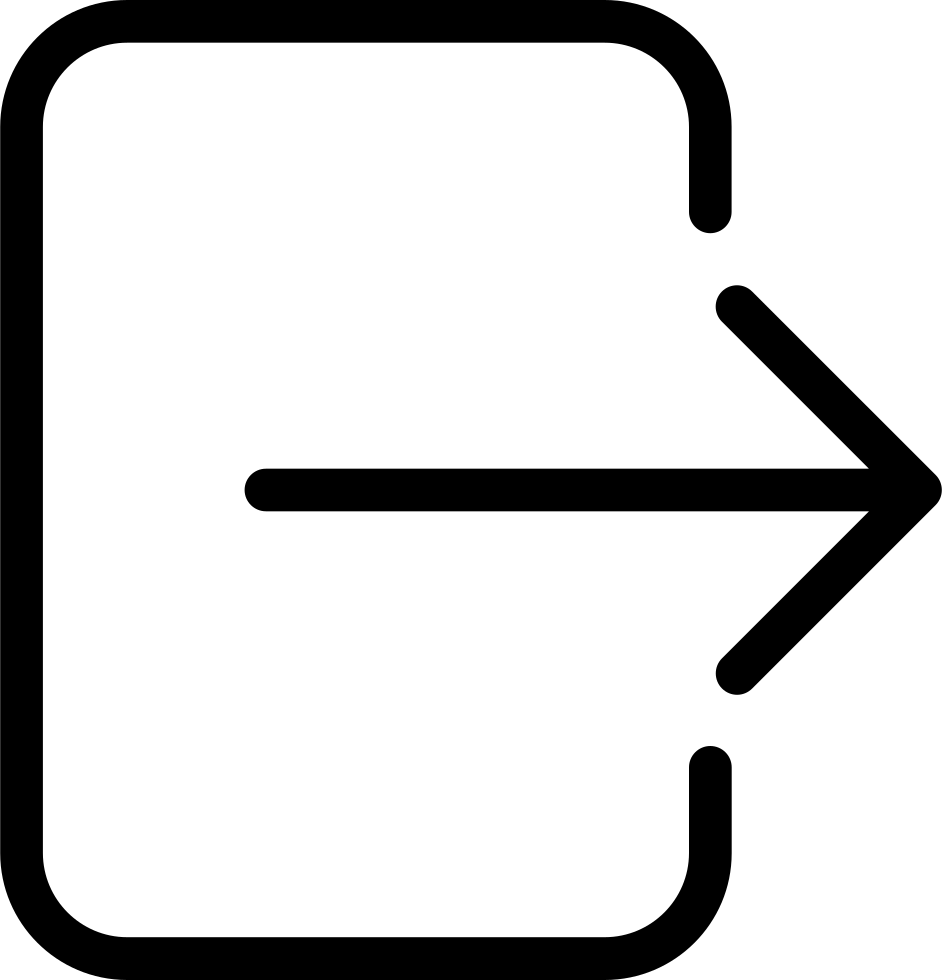 Png File - Exit Line Icon (942x980), Png Download