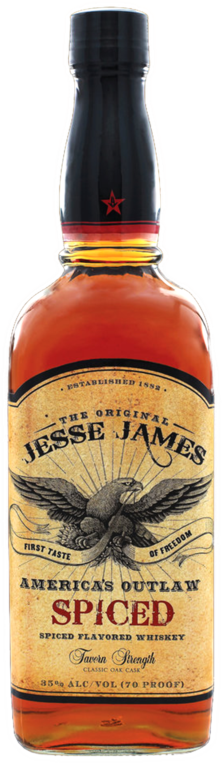 Bottle Shot - Jesse James Whiskey Bourbon (1000x2500), Png Download